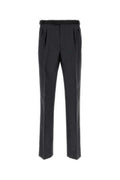 Men's Mohair-Wool Blend Trousers Gray