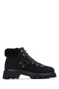 Women's Boot Black Suede Upper With