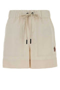 Women's Cream Polyester Shorts 050 Base Fabric