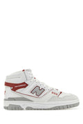 Unisex Multicolor Leather And Suede 650 Sneakers White