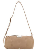 Women's Glam Slam Shoulder Bag Beige Nappa Leather