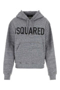 Women's Logo-Print Cotton Sweatshirt Gray Sweater