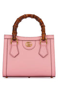 Women's Top Handle Bag Pink Leather