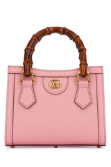 Women's Top Handle Bag Pink Leather