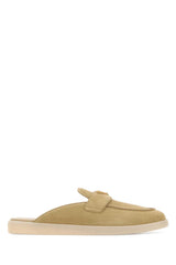 Women's Sand Suede Slippers Ecru Ecru' Flat Shoes