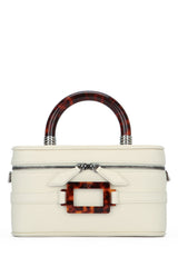 Women's Vivier Top Handle Bag White Leather
