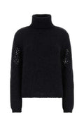 Women's Rollneck Sweater Charcoal Merino Wool