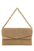 Women's With Shoulder Bag Beige Suede