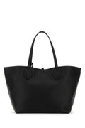 Women's Reversible Leather Tote Black