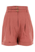 Women's Aqiva Bermudas Pink Organic Linen