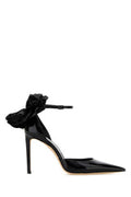 Women's Marja Heel Black Leather Salpa