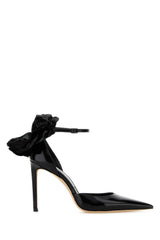 Women's Marja Heel Black Leather Salpa