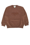 Boys' Girocollo Sweater Camel Mixed Fibres