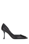 Women's Viv Ville Dorsay Dec 85 Pump Black Leather