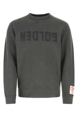 Men's Logo-Embroidered Cotton Sweatshirt Gray Sweater