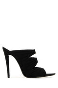 Women's Emilie Mule Black Fabric Heels