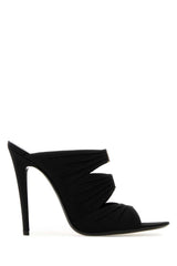 Women's Emilie Mule Black Fabric Heels