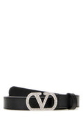Women's Vlogo Belt Black Leather
