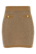 Women's Skirt Beige Acrylic Knit