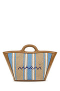 Women's Bucket Bag Beige Juta Linen Cotton
