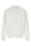 Men's Logo-Embroidered Cotton Sweatshirt White Sweater