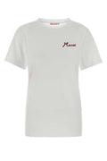 Women's White Cotton T-Shirt Lily Exterior