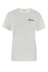 Women's White Cotton T-Shirt Lily Exterior