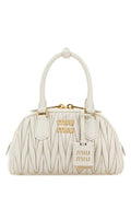 Women's Arcadie Top Handle Bag White Nappa Leather