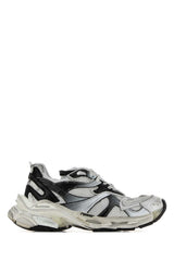 Men's Runner Sneaker White Polyurethane Polyester