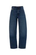 Women's Barrel Jeans Blue Cotton