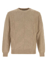 Men's Manica Sweater Beige Cotton Silk