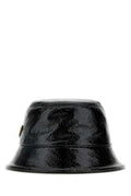 Women's Naplak Leather Bucket Hat Black