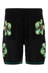 Men's Orchid Bermuda Shorts Black Cotton Bermudas