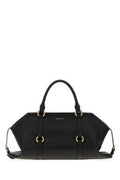 Women's Farringdon Top Handle Bag Black Calf Skinbrass