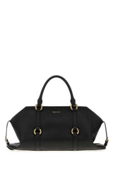 Women's Farringdon Top Handle Bag Black Calf Skinbrass