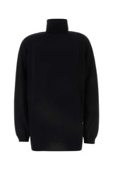 Women's Merino Sweater Black Virgin Wool