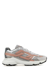 Women's Multicolor Leather And Mesh Sneakers Yyc6