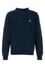 Men's Cotton Crew-Neck Sweater Navy