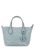 Women's With Shoulder Bag Blue Nappa Leather
