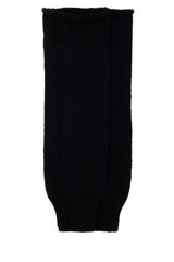 Men's Wool Knit Cuffs Arm Gloves Black