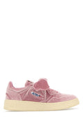 Women's Pink Velvet Medalist Sneakers