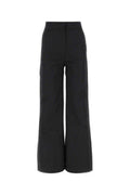Women's Trousers Black Polyester Cotton