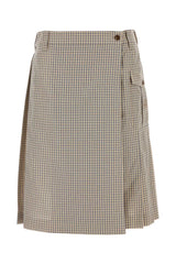 Women's Skirt Beige Recycled Nylon Cotton