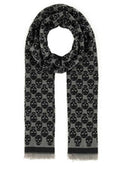 Men's Skull Scarf Gray Monogram