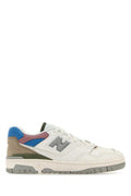 Men's Multicolor Leather 550 Sneakers Offwhibeiblu