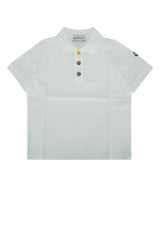 Boys' Ss Polo Cream Base Fabric: Cotton T-shirts And Polos