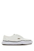 Unisex White Canvas Baker Sneakers