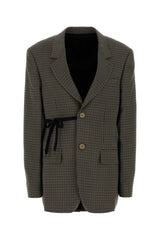 Women's Tailored Blazer Brown Lyocell Cupro Cotton Blazers