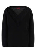 Women's Wool-Cashmere Blend Sweater Black