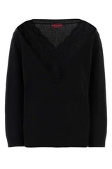 Women's Wool-Cashmere Blend Sweater Black
